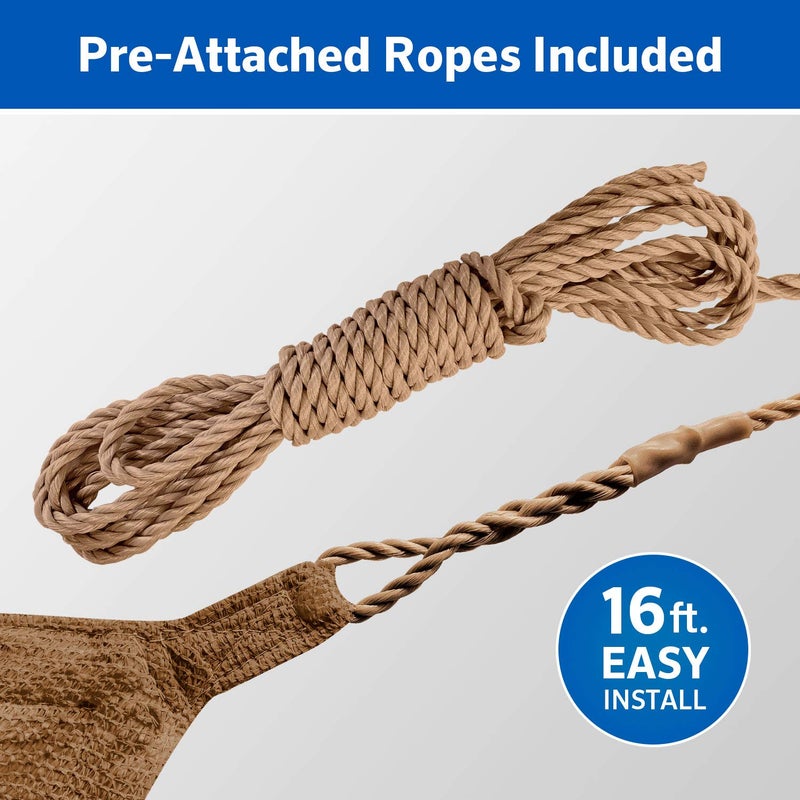 Coolaroo ظل شراع جاهز للتعليق من كولارو - 90% حجب للأشعة فوق البنفسجية، ظل خارجي قابل للتنفس مع حبال مثبتة مسبقًا للباحات والحدائق والاستخدام الموسمي، 12 قدم، مثلث، كوكو - Image 5